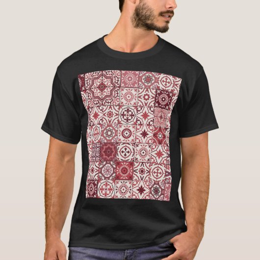 Mega Gorgeous marokkanischen Patchwork Pattern T-Shirt (Vorderseite)