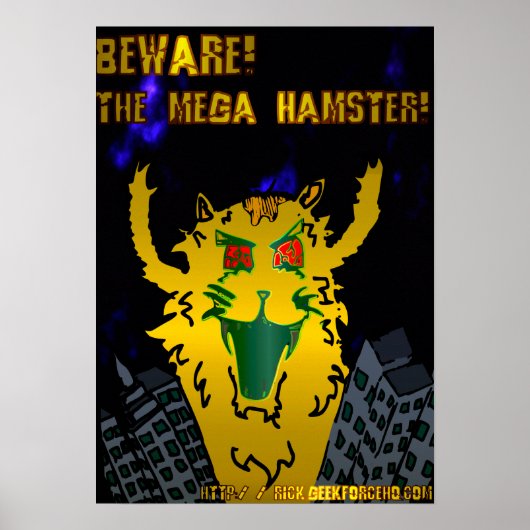 Mega Hamster Poster (Vorne)