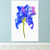 Mega Iris Leinwanddruck (Insitu (Holzboden))