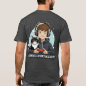 Mega Jrex Gaming Holzkohle Grau Herren Shirt (Rückseite)