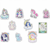 Mega Kawaii Unicorn Bundle – 10+ Magical Fantasy I Aufkleber (Vorderseite)