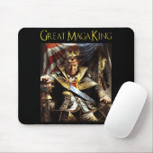 Mega King USA Flag Proud Ultra Maga Trump Mousepad (Mit Mouse)