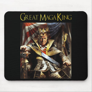 Mega King USA Flag Proud Ultra Maga Trump Mousepad