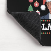 Mega La La La Donald Trump Potus 47 Ugly Weihnacht Mousepad (Ecke)