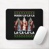 Mega La La La Donald Trump Potus 47 Ugly Weihnacht Mousepad (Mit Mouse)