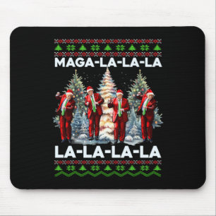 Mega La La La Donald Trump Potus 47 Ugly Weihnacht Mousepad