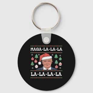Mega La La La Donald Trump Potus 47 Ugly Weihnacht Schlüsselanhänger