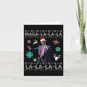 Mega La La La Donald Trump Präsident 47 Dance Ugly Karte