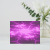 Mega Lightning Fraktal Postcard Postkarte (Stehend Vorderseite)