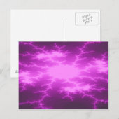 Mega Lightning Fraktal Postcard Postkarte (Vorne/Hinten)