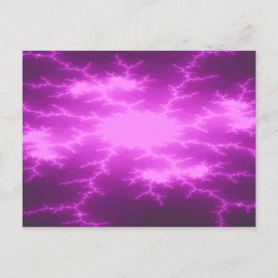 Mega Lightning Fraktal Postcard Postkarte