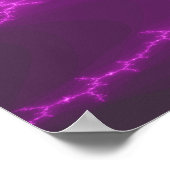 Mega Lightning Fraktal Poster (Ecke)
