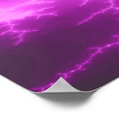 Mega Lightning Fraktal Poster (Ecke)