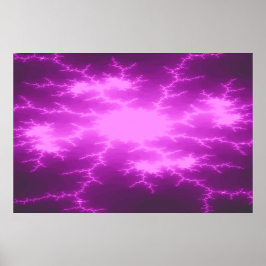 Mega Lightning Fraktal Poster (Vorne)