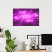 Mega Lightning Fraktal Poster (Heimbüro)