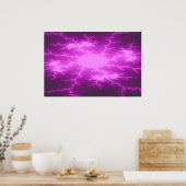 Mega Lightning Fraktal Poster (Küche)