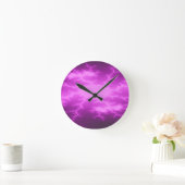 Mega Lightning Fraktal Wall Clock Runde Wanduhr (Zuhause)