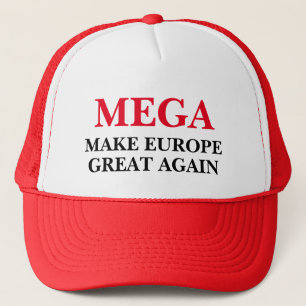 MEGA macht Europa wieder groß Red Trucker Hat Truckerkappe