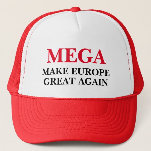 MEGA macht Europa wieder groß Red Trucker Hat Truckerkappe (Vorderseite)