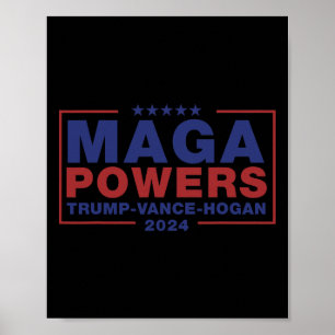 Mega Mächte Trump Vance Hogan 3 Poster