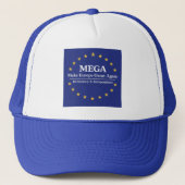 MEGA, Make Europe Great Again, democracy, independ Truckerkappe (Vorderseite)