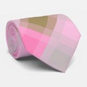 Mega Mitte des Jahrhunderts kariert - grau / grau, Krawatte (Gerollt)