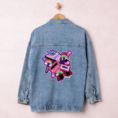 Mega Neon 80er Design Jeansjacke (Hangar)