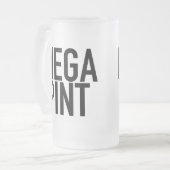MEGA PINT Beer Tasse Glass Beer Vatertag (Vorderseite Links)