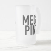 MEGA PINT Mattierte Tasse Cup Bier Alcohol Vathage (VorderseiteRechts)