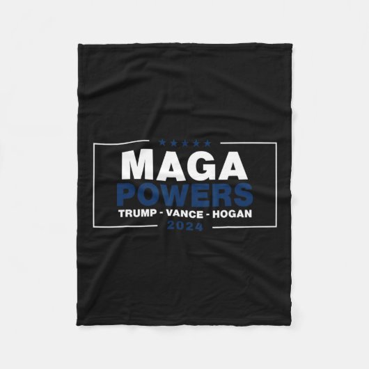 Mega Power Trump Vance Hogan 2 Fleecedecke (Vorderseite)