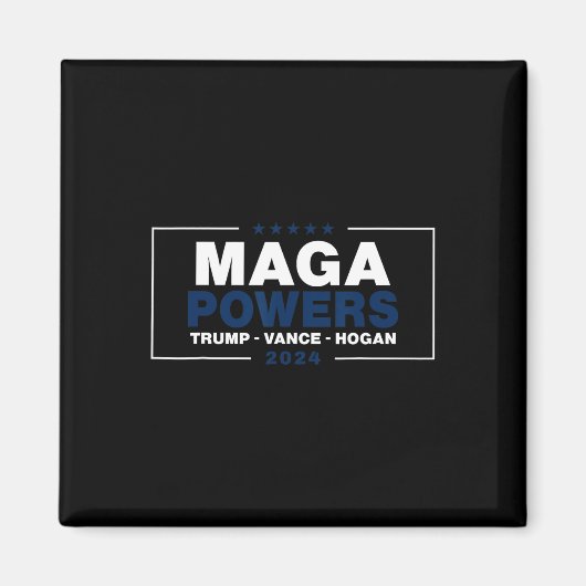Mega Power Trump Vance Hogan 2 Magnet (Vorne)