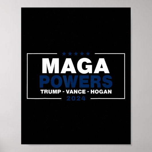 Mega Power Trump Vance Hogan 2 Poster (Vorne)
