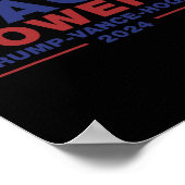 Mega Power Trump Vance Hogan 3 Poster (Ecke)
