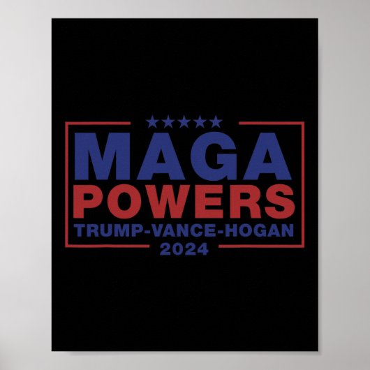 Mega Power Trump Vance Hogan 3 Poster (Vorne)