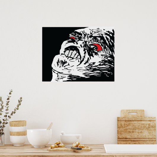 Mega Rage Poster (Küche)