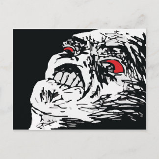 Mega Rage Postkarte