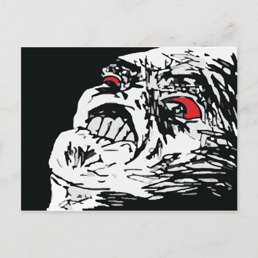 Mega Rage Postkarte (Vorderseite)