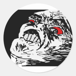 Mega- Raserei Runder Aufkleber