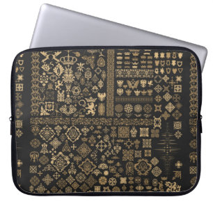 Mega-Set der barocken Elemente Laptopschutzhülle
