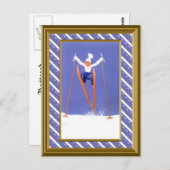 Mega Skis! Postkarte (Vorne/Hinten)