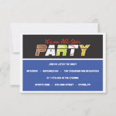 MEGA SPORTS Bar Bat Mitzvah Einladung (Vorderseite)