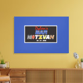 MEGA SPORTS Bar Bat Mitzvah Einladung Leinwanddruck (Insitu (Wohnzimmer))