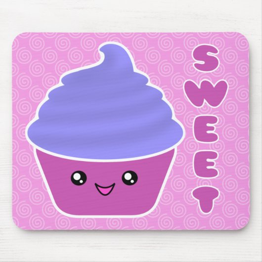 Mega- süßer Kawaii kleiner Kuchen Mousepad (Vorne)