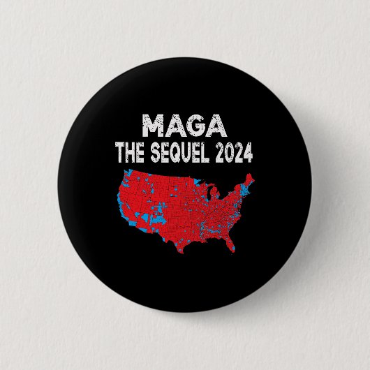 Mega The Sequel Präsident Trump 2024 Wahlplan Button (Vorderseite)