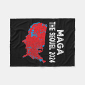 Mega The Sequel Präsident Trump 2024 Wahlplan Fleecedecke (Vorderseite (Horizontal))