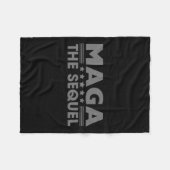 Mega The Sequel Trump 2024 Gewinner Second Term Fleecedecke (Vorderseite (Horizontal))