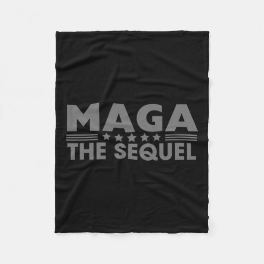 Mega The Sequel Trump 2024 Gewinner Second Term Fleecedecke (Vorderseite)