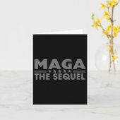 Mega The Sequel Trump 2024 Gewinner Second Term Karte (Gelbe Blume)