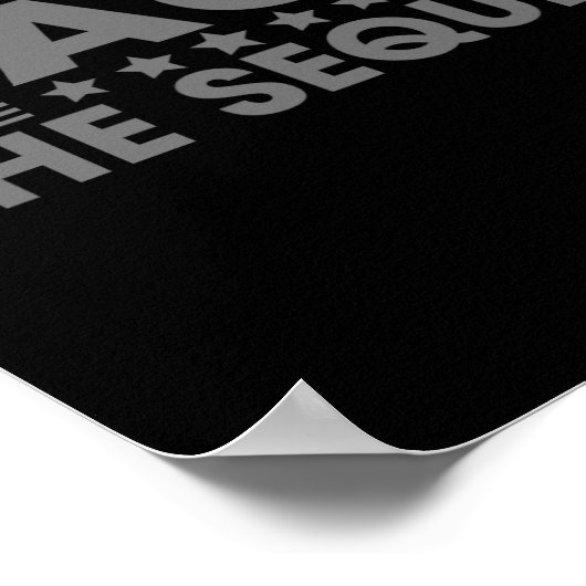 Mega The Sequel Trump 2024 Gewinner Second Term Poster (Ecke)