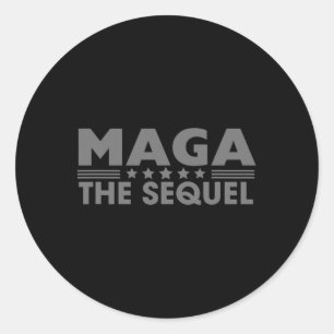 Mega The Sequel Trump 2024 Gewinner Second Term Runder Aufkleber